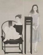 色墨笔触在纸上可产生特